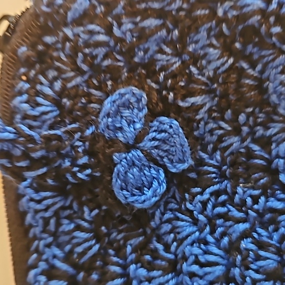 Handmade Kids Floral Crochet Mini Bag Handcrafted Boho Grannycore Vintage unique - Picture 4 of 17